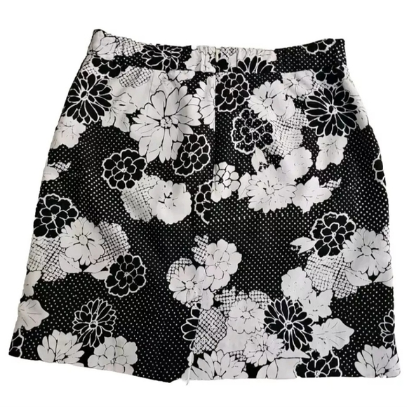 Van Heusen Dresses & Skirts - Van Heusen Floral Dot Black and White Cotton Pencil Skirt